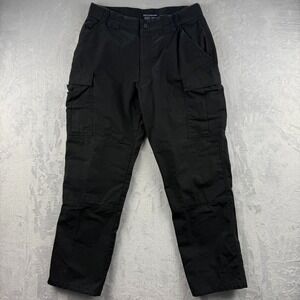 5.11 Tactical Pants Mens Large Black TDU Ripstop Cargo Canvas Utility 74003